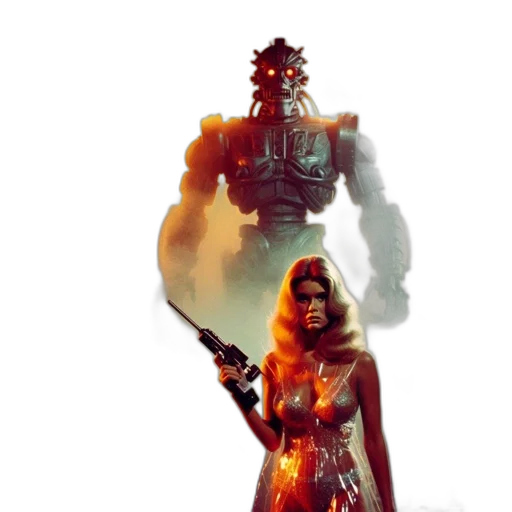 robot, weapon, concept art, fantasy art transparent PNG cut-out