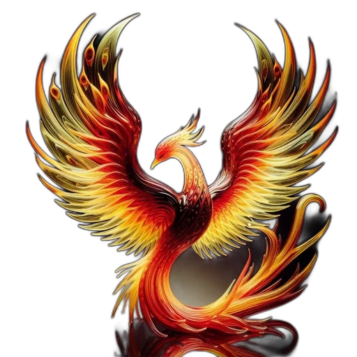 dragon, staff, fantasy art, photorealistic transparent PNG cut-out