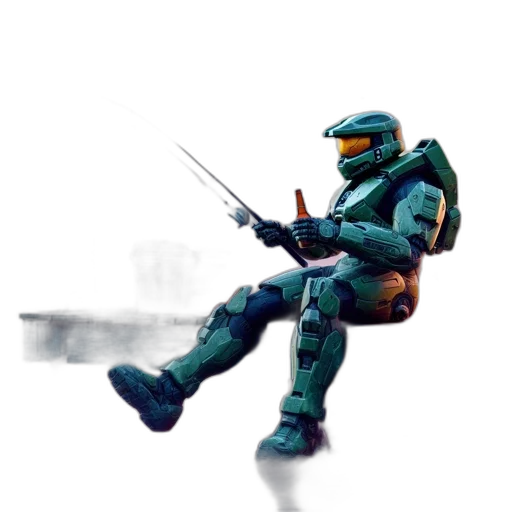 robot, weapon, sword, staff transparent PNG cut-out