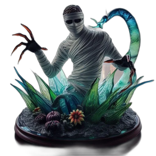 creature, concept art, fantasy art, 3d render transparent PNG cut-out