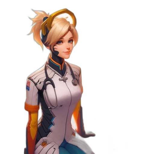 staff, robot, weapon, dress transparent PNG cut-out