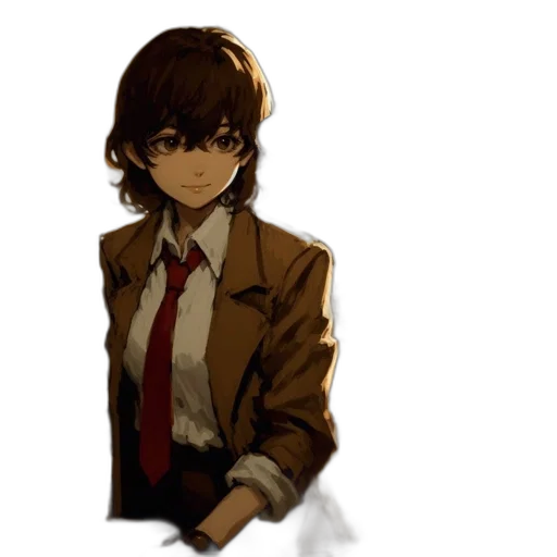 jacket, staff, face, creature transparent PNG cut-out