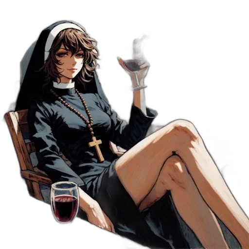 dress, concept art, comic book art, anime transparent PNG cut-out