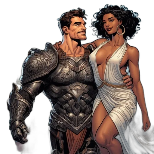 dress, comic book art, concept art, fantasy art transparent PNG cut-out