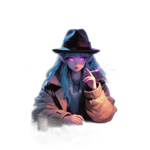 hat, jacket, mask, weapon transparent PNG cut-out