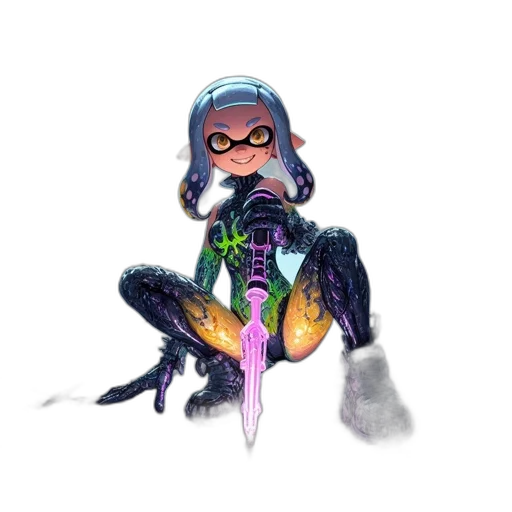 weapon, creature, staff, animal transparent PNG cut-out