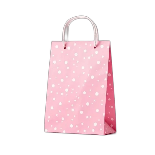 pink, white, dot, patterned transparent PNG cut-out