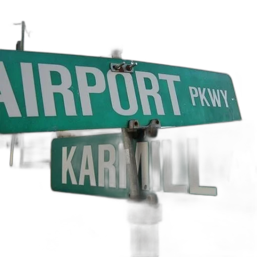 green, street, sign, says transparent PNG cut-out