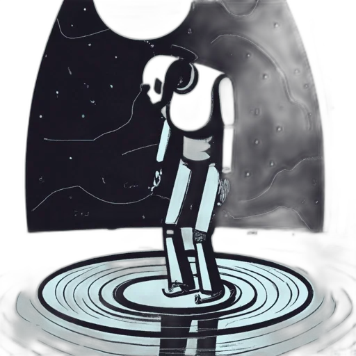 robot, jacket, dress, mask transparent PNG cut-out
