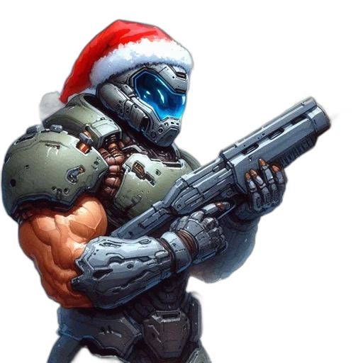 concept art, 3d render, armed, soldier transparent PNG cut-out