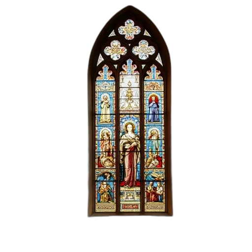 beautiful, window, located, church transparent PNG cut-out