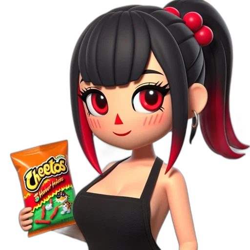 food, dress, creature, 3d render transparent PNG cut-out