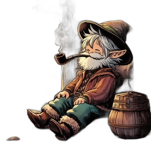 fantasy art, concept art, watercolor, pixel art transparent PNG cut-out