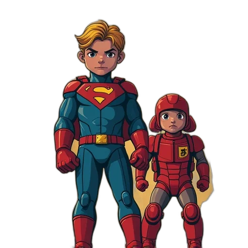 comic book art, concept art, pixel art, 3d render transparent PNG cut-out