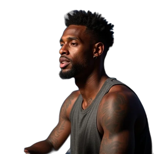 basketball, player, talks, reporters transparent PNG cut-out