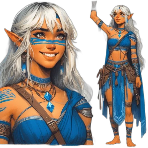 fantasy art, concept art, pixel art, comic book art transparent PNG cut-out