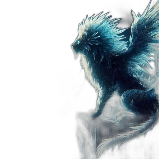 dragon, creature, animal, hair transparent PNG cut-out