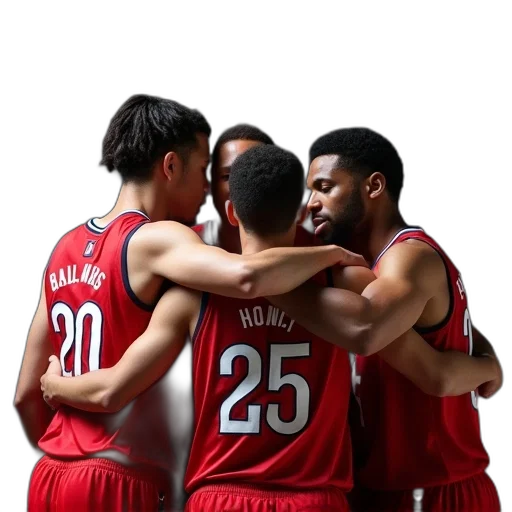 red, usa, basketball, team transparent PNG cut-out