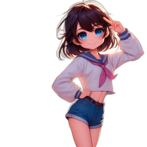 jacket, dress, weapon, creature transparent PNG cut-out