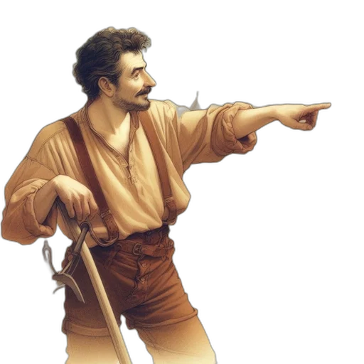 staff, sword, weapon, jacket transparent PNG cut-out