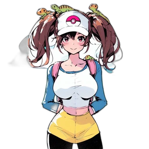 staff, hat, dress, anime transparent PNG cut-out