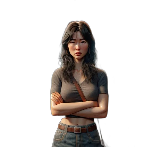staff, face, weapon, jacket transparent PNG cut-out