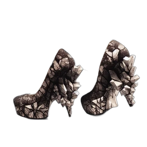 shoes, 3d render, photorealistic, pair transparent PNG cut-out