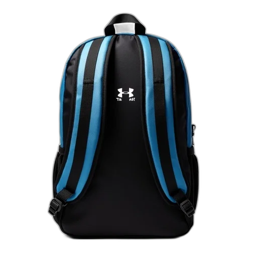 jacket, black, blue, backpack transparent PNG cut-out