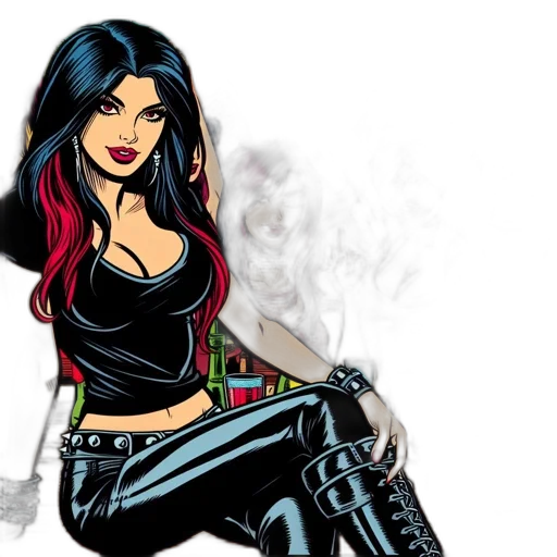 comic book art, cartoon, fantasy art, concept art transparent PNG cut-out