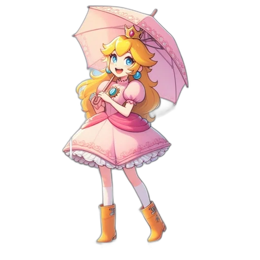umbrella, dress, staff, weapon transparent PNG cut-out