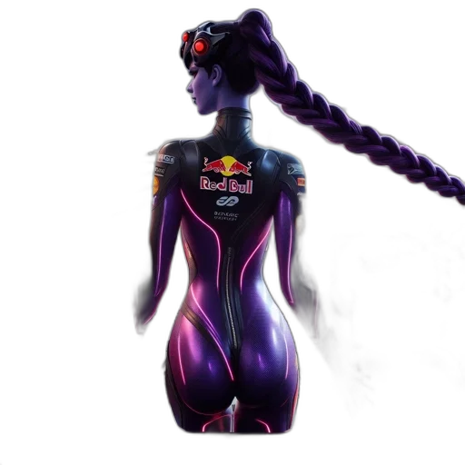 dress, concept art, cyberpunk, vaporwave transparent PNG cut-out