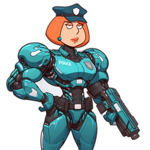 robot, weapon, jacket, concept art transparent PNG cut-out