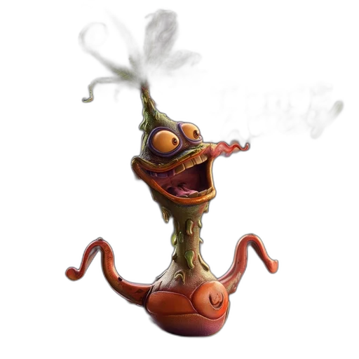 staff, creature, dragon, mask transparent PNG cut-out