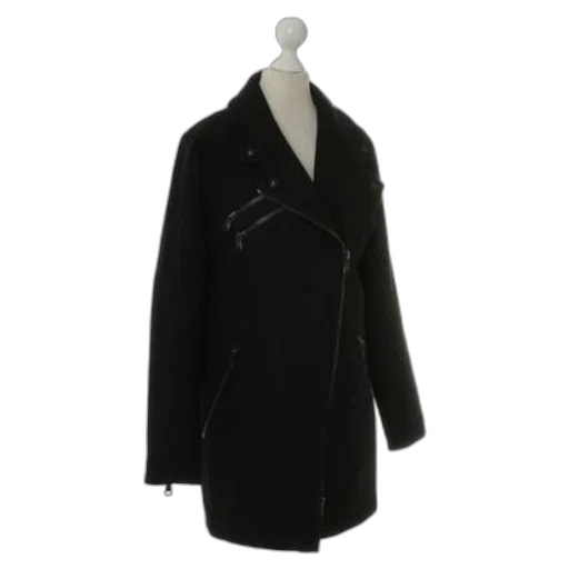 jacket, black, coat, zipper transparent PNG cut-out