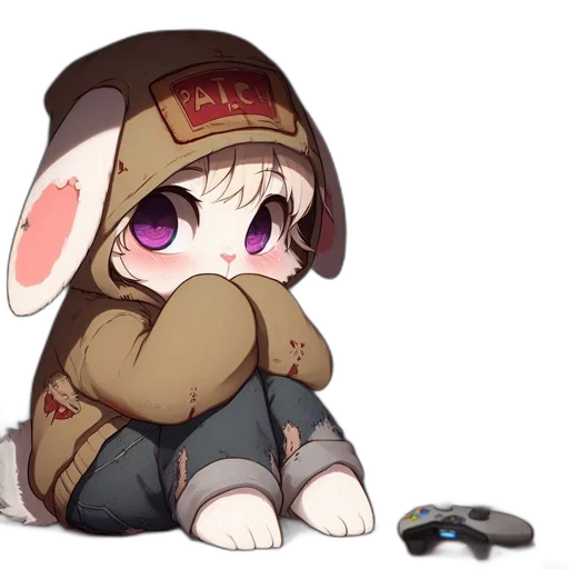 hat, jacket, weapon, creature transparent PNG cut-out