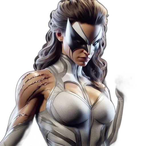 mask, comic book art, concept art, 3d render transparent PNG cut-out