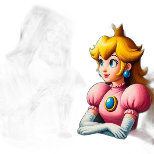 crown, dress, concept art, pixel art transparent PNG cut-out
