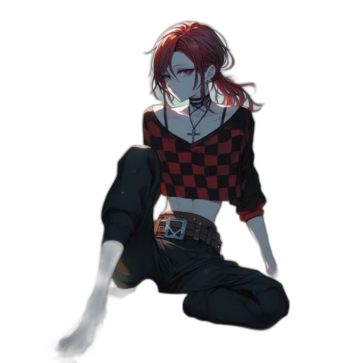 jacket, creature, staff, weapon transparent PNG cut-out