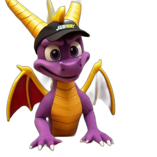 dragon, animal, staff, creature transparent PNG cut-out