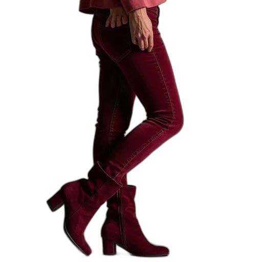shoes, jacket, red, dark transparent PNG cut-out