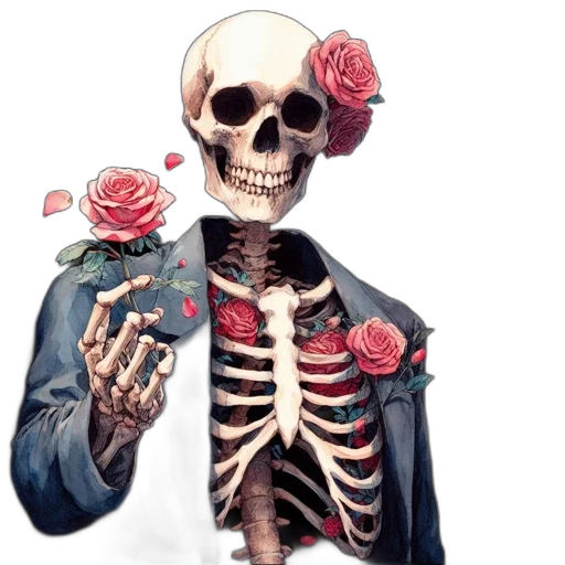 flower, jewelry, jacket, concept art transparent PNG cut-out