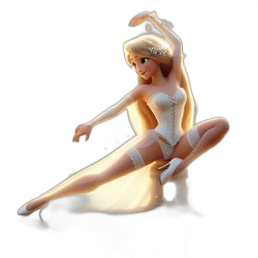 dress, concept art, fantasy art, 3d render transparent PNG cut-out
