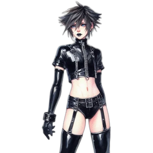 jacket, staff, weapon, robot transparent PNG cut-out