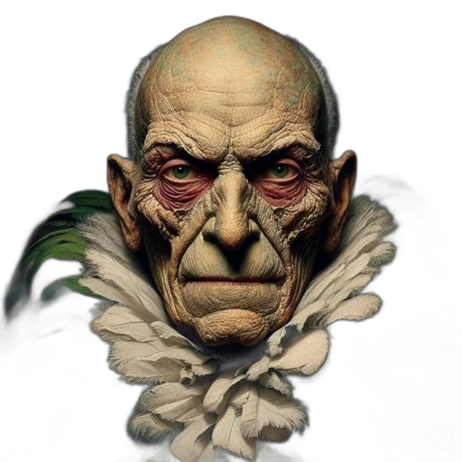 mask, face, staff, creature transparent PNG cut-out