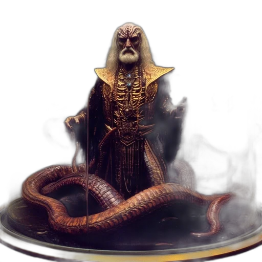 creature, dragon, staff, concept art transparent PNG cut-out