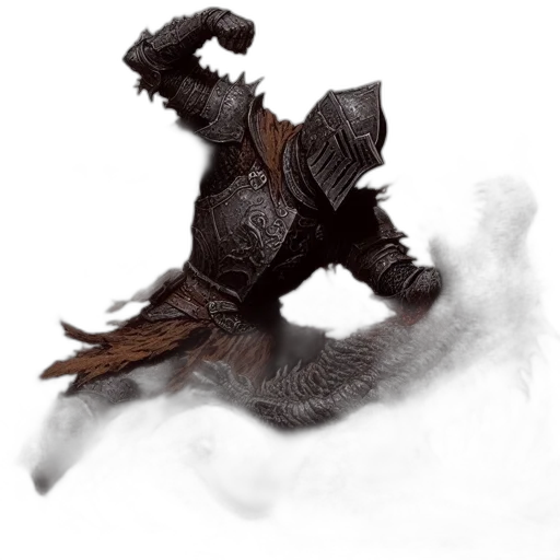 dragon, creature, staff, sword transparent PNG cut-out