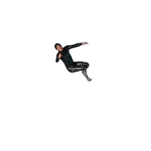 staff, pixel art, 3d render, surfer transparent PNG cut-out