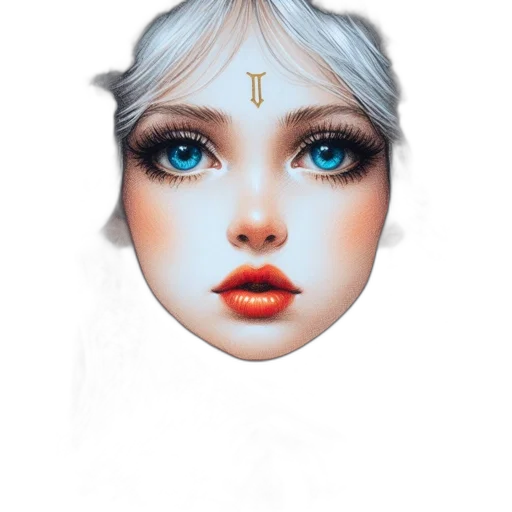 face, jewelry, crown, mask transparent PNG cut-out