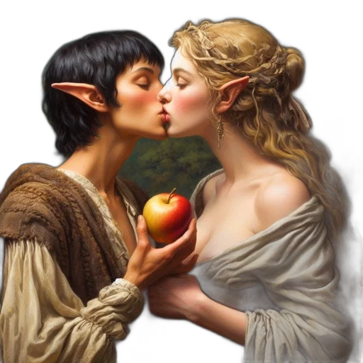 fantasy art, photorealistic, oil painting, concept art transparent PNG cut-out
