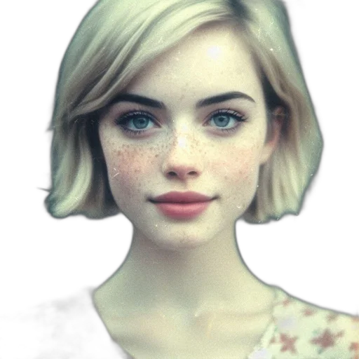 face, hair, dress, robot transparent PNG cut-out